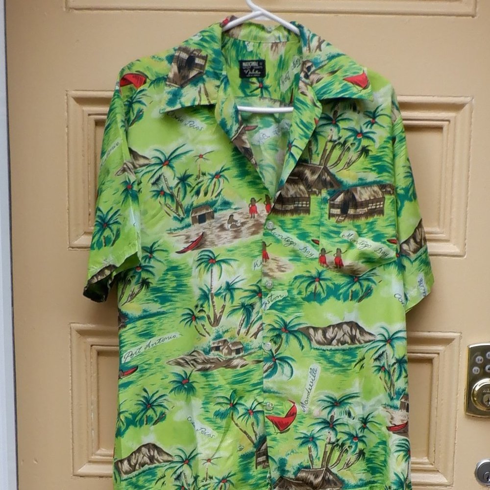 Geniune ~~ NATIONAL Sport SHIRT ~ Manhattan ~ JAMAICA- 14